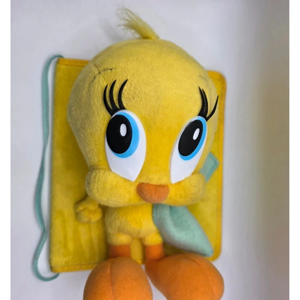 Vintage 1996 Looney Tunes Good Night Baby Tweety Plush HugMeBooks Board‎ Book